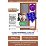 Özcan Kedi Sinekliği Pilise [En 70 xBoy 140 cm] Pileli Sürgülü Akordiyon kayar Plise Kedi pencere Sineklik - Açık Kahverengi - 0-70 X 0-140