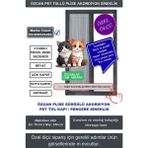 Özcan Kedi Sinekliği Pilise [En 70 xBoy 140 cm] Pileli Sürgülü Akordiyon kayar Plise Kedi pencere Sineklik - Antrasit - Gri - 0-70 X 0-140