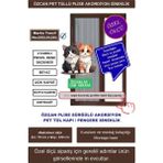 Özcan Kedi Sinekliği Pilise [En 70 xBoy 140 cm] Pileli Sürgülü Akordiyon kayar Plise Kedi pencere Sineklik - Koyu Kahverengi - 0-70 X 0-140