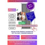 Özcan Kedi Sinekliği Pilise Pileli Sürgülü [En100 x Boy220 cm ]Akordiyon kayar Plise Kedi kapı pencere Sineklik - Beyaz - 0-100X0-220