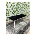 ÖZCAN METAL Beyaz Metal Ayaklı Metal Kasalı Bench Mutfak Salon Antre Yatak Odası Balkon Puf Bank