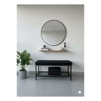 ÖZCAN METAL Metal Ayaklı Raflı Bench Puf Bank Antre Mutfak Salon Yatak Odası Puf Bank 105×40