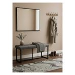 ÖZCAN METAL Siyah Metal Ayaklı Bench Puf Bank Antre Mutfak Salon Yatak Odası Puf Bank 105×40