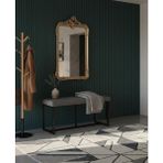 Özcan Mobilya Aksesuar 105×40 Siyah Metal Ayaklı Bench Puf Bank Antre Mutfak Salon Yatak Odası Puf Bank 105×40 - Gri