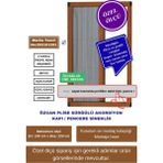 Özcan 💥Plise En100xBoy220 cm Sürgülü En 100 x Boy 220cm Kayar Kapı Sineklik 🚪 Demir, Ahşap, Çelik, Pimapen Kapılara Uyumlu 🦟 Yaz Fırsatı! ❌ Sineklere Son 🛒 Hemen Sepete Ekle! - Açık Kahverengi - 100 x 220 cm