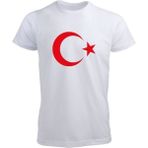 Özcan Tasarım Ay Yıldızlı Tişört - Standart - Beyaz