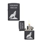 Özcan Tasarım Kişiye Özel Kurt Model Metal Çakmak