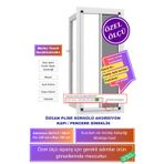 Özcanlar Cam 💥 140X240 Plise Pileli Sürgülü Akordiyon Sineklik 🚪 Çelik Ahşap Pimapen Kapı Uyumlu