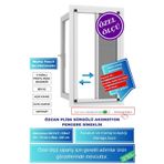 Özcanlar Cam 💥 En 70 X Boy 140 Cm Plise Pencere Sineklik – Kayar, Akordiyon, Sürgülü Model