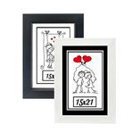 Ozcanlar Cerceve 15X21-2'li Fotoğraf Çerçevesi Siyah-Beyaz Modern Ofis Sanat Ev Home Dekoratif Çerçeve ÖZC-02-SİYAH-BEYAZ-15X21