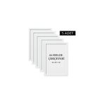 Özcanlar Çerçeve 5 Li Set A4(21X29.7) Diploma Çerçevesi Belge Çerçeveleri Sertifika Çerçevesi - Beyaz - 21 x 29,7