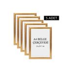 ÖZCANLAR ÇERÇEVE 5 Li Set A4(21x29.7) Diploma Çerçevesi Belge Çerçeveleri Sertifika Çerçevesi