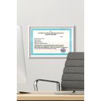 Özcanlar Çerçeve A4 Çerçeve Ucuz 21X30 Sertifika Evrak Diploma Belge Fotoğraf Çerçevesi Duvara Asılabilir Ofis - Beyaz - 13 x 18