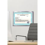 Özcanlar Çerçeve A4 Çerçeve Ucuz 21X30 Sertifika Evrak Diploma Belge Fotoğraf Çerçevesi Duvara Asılabilir Ofis - Gümüş - 21 x 29,7