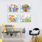 Ozcanlar Cerceve BEBEK ODASI ÇOCUK ODASI DOĞUMGÜNÜ PARTİ PANO TABLO MDF BASKI DEKORASYON HAYVANLAR DİYARI RESİM ÇERÇEVELİ ÇOCUK ODASI 20X30 ÇerçevesizÇocukOdasıD3