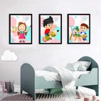 Ozcanlar Cerceve BEBEK ODASI ÇOCUK ODASI DOĞUMGÜNÜ PARTİ PANO TABLO MDF BASKI DEKORASYON HAYVANLAR DİYARI RESİM ÇERÇEVELİ ÇOCUK ODASI 30X40 ÇerçeveliÇocukOdasıB23