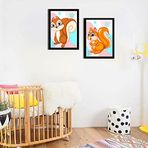 Ozcanlar Cerceve BEBEK ODASI ÇOCUK ODASI DOĞUMGÜNÜ PARTİ PANO TABLO MDF BASKI DEKORASYON HAYVANLAR DİYARI RESİM ÇERÇEVELİ ÇOCUK ODASI 30X40 ÇerçeveliÇocukOdasıB33
