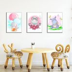 Ozcanlar Cerceve BEBEK ODASI ÇOCUK ODASI DOĞUMGÜNÜ PARTİ PANO TABLO MDF BASKI DEKORASYON HAYVANLAR DİYARI RESİM ÇERÇEVELİ ÇOCUK ODASI 30X40 ÇerçeveliÇocukOdasiB6
