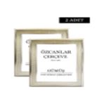 Özcanlar Çerçeve Boş Çerçeve Resim Çerçevesi Anı Çerçevesi Gold Çerçeve Siyah Çerçeve Beyaz Çerçeve 2 Adet 30X40 - Gümüş - 30 x 40