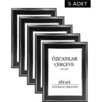 Özcanlar Çerçeve Boş Çerçeve Resim Çerçevesi Düğün Çerçevesi Çerçeve Gold Çerçeve Siyah Çerçeve Beyaz Çerçeve 5 Adet - 21x30