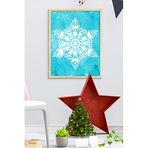 Ozcanlar Cerceve Çerçeveli Ahşap Çerçeve Yılbaşı Noel Tekli Tablo Çerçeveler Dekorasyon Ev Dekoru ÖZC-347-50x70