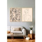 Ozcanlar Cerceve Çerçeveli Çoklu Tablo Çerçeveler Dekorasyon Ev Dekoru Konsept İkili Ahşap Çerçeve ÖZC-211-50X60