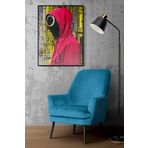 Ozcanlar Cerceve Çerçeveli Tablo Dekorasyon Squid Game Pano Sticker Ev Dekoru Tekli Çerçeve ÖZC-285-30X40