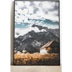 Özcanlar Çerçeve Çerçeveli Tablo Resim Çerçevesi Dekoratif Çerçeve Fotoğraf Çerçevesi Kayık Doğa Manzara - Siyah - 50 x 70