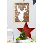 Ozcanlar Cerceve Çerçeveli Yeni yıl Yılbaşı Noel Ahşap Çerçeve Tekli Çerçeve ÖZC-339-20x20