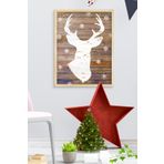 Ozcanlar Cerceve Çerçeveli Yeni yıl Yılbaşı Noel Ahşap Çerçeve Tekli Çerçeve ÖZC-339-50x70