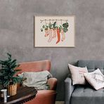 Ozcanlar Cerceve Çerçeveli Yeni yıl Yılbaşı Noel Ahşap Çerçeve Tekli Çerçeve ÖZC-340-25X25