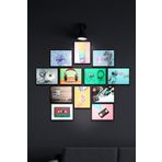 ÖZCANLAR ÇERÇEVE Çerçevesiz Çerçeve Görünümlü Minimal 90'lar Temalı 12 Parça Mdf Tablo Seti Çoklu Baskı Doksanlar ÖZC-MDF12I