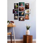 ÖZCANLAR ÇERÇEVE Çerçevesiz Çerçeve Görünümlü Yeni Yıl Pano Sticker Xmas Mdf Tablo Seti Christmas ÖZC-MDF10M
