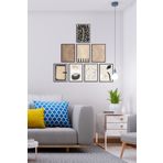 ÖZCANLAR ÇERÇEVE Çerçevesiz Mdf Baskı Çerçeve Görünümlü 8 Parça Mdf Tablo Seti Nude Set ÖZC-MDF8D