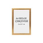 ÖZCANLAR ÇERÇEVE Diploma Çerçevesi Belge Çerçevesi Sertifika Fotoğraf Çerçevesi A4 Tekli Boş Çerçeve 21x29,7-21x30