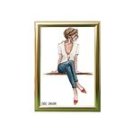ÖZCANLAR ÇERÇEVE Hediyelik Çerçeve Ev Home Ofis Kişiye Özel Resim Çerçevesi Masaüstü 26x36 26x36-Lam22-Gümüş