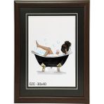Özcanlar Çerçeve Hediyelik Çerçeve Ev Home Ofis Kişiye Özel Resim Çerçevesi Masaüstü 30X40 - Kahve - 30 x 40