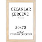 Özcanlar Çerçeve Tekli Ahşap Çerçeve Ahşap Resim Çerçevesi 50X70 Doğal Ahşap Çerçeve Natürel Ham Ahşap - Naturel - 50 x 70