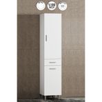 ÖZCEDEN 40 Cm Boy Dolap Mdf Beyaz Sepetli