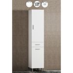 Özceden Boy Dolabı Sepetli 40 cm Mdf Banyo - Beyaz