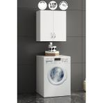 Özceden Komple Mdf 70*60 cm Beyaz Çamaşır Makinesi Üst Dolabı
