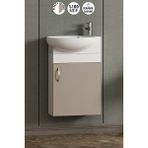 Özceden Lale 45 cm Beyaz-Selenit Mdf Seramik Lavabolu Asma Alt Banyo Dolabı