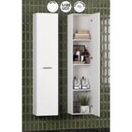 ÖZCEDEN Yeni Boy 35*167 cm Beyaz MDF Tek Kapaklı Asma Banyo Boy Dolabı