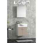 ÖZCEDEN Yıldız 50 cm Selenit MDF Seramik Lavabolu Asma Banyo Dolabı Takım