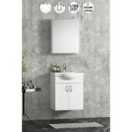 Özceden Yıldız Banyo Dolabı 50CM Beyaz Asma Kulplu