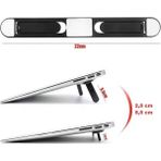 Ozcmax 2 Kademeli Katlanabilir ve Yapışkanlı Laptop Standı Siyaah