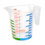 Ozcmax 500 ml Renkli Dereceli Sert Plastik Mutfak Ölçü Kabı