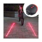 Ozcmax Çok Fonksiyonlu Pilli Bisiklet LED Lazer Işığı Arka Stop Lambası