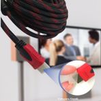 Ozcmax HDMI Kablosu Hdtv Bilgisayar Uydu Görüntü Ses Full Hd Sargılı Görüntüü Aktarma Kablosu