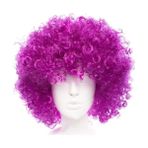 Ozcmax Koyu Mor Violet Renk Afro Bonuss Parti Peruğu